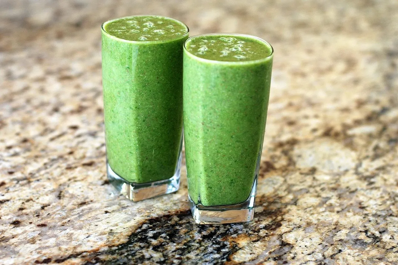 Dos batidos verdes